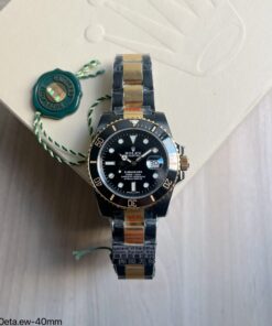 SUPER CLONE MÁQUINA ETA – ROLEX SUBMARINER PRETO DOURARO
