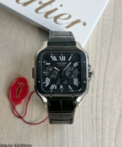 SUPER CLONE MÁQUINA ETA – CARTIER SANTOS PRETO 40MM WSSA0039
