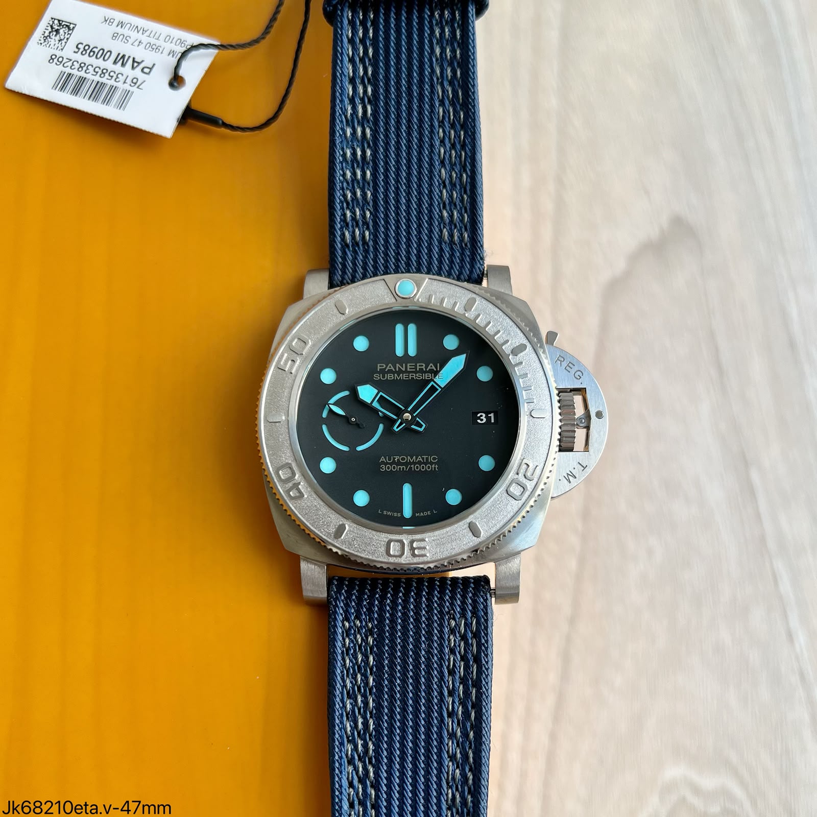 Super Clone Maquina ETA - Panerai Submersible Mike Horn Edition