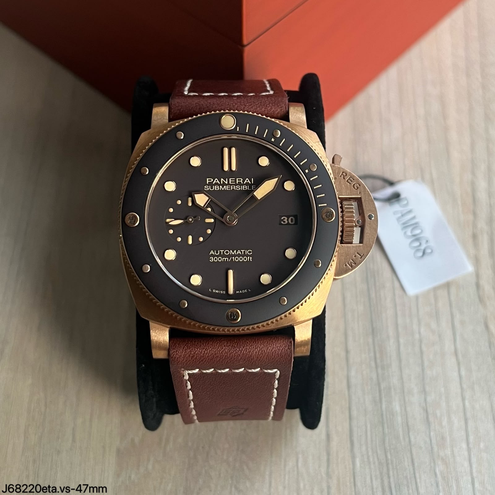 Super Clone Maquina ETA - Panerai Submersible Bronzo