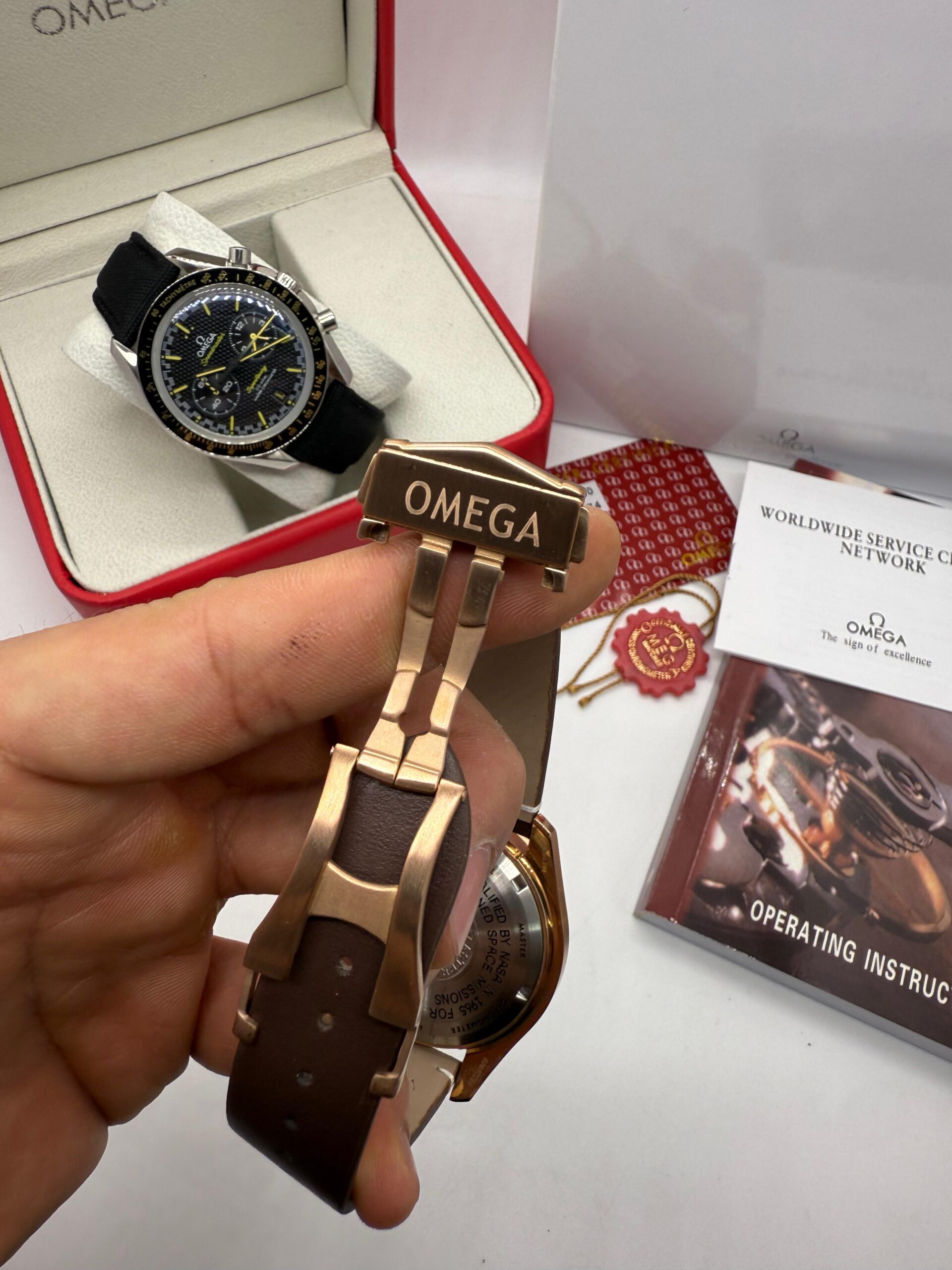 Relógio Réplica Omega Speedmaster Dark Apollo 8 - Imagem 4