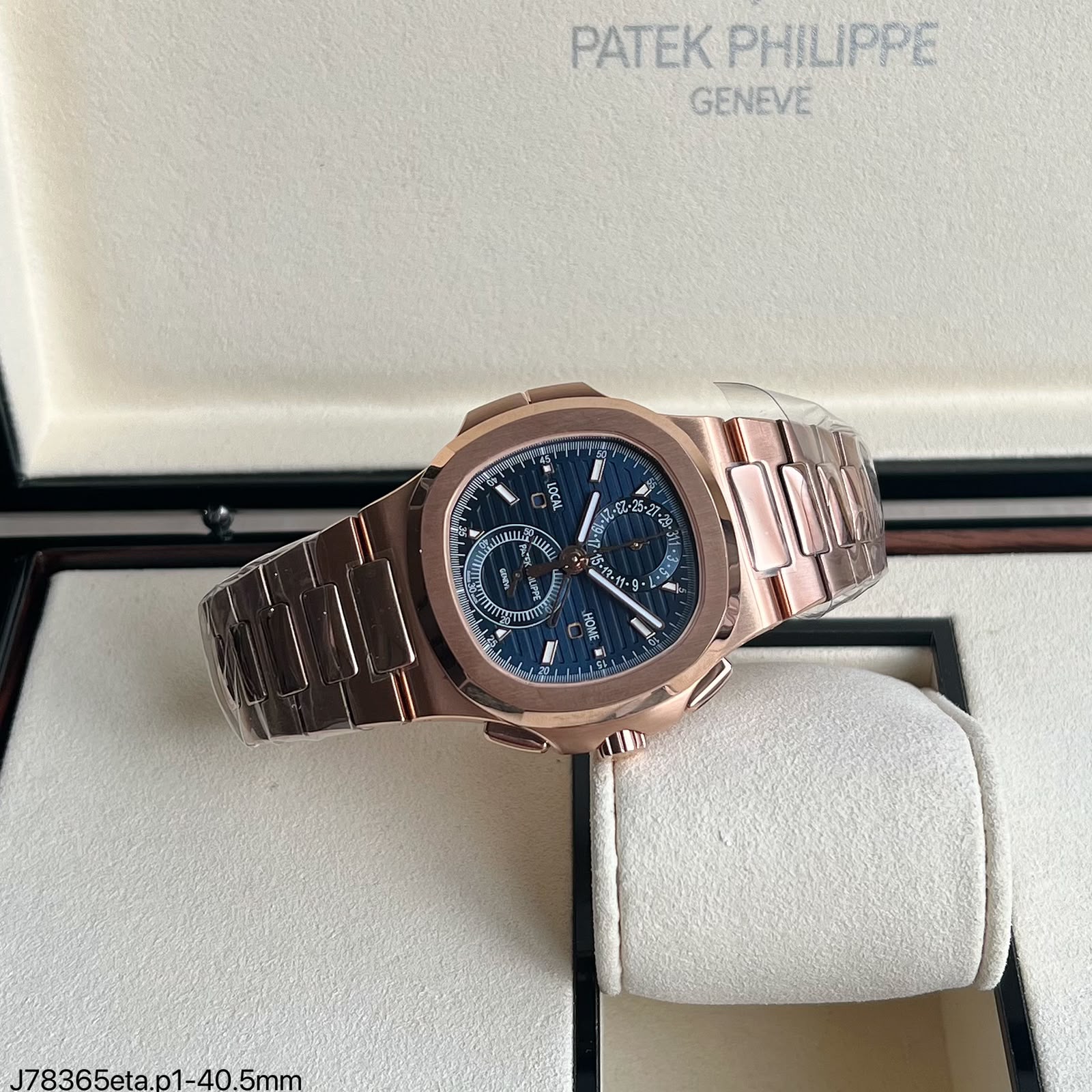 Super Clone Maquina ETA – Patek Philippe Nautilus Travel Time Chronograph