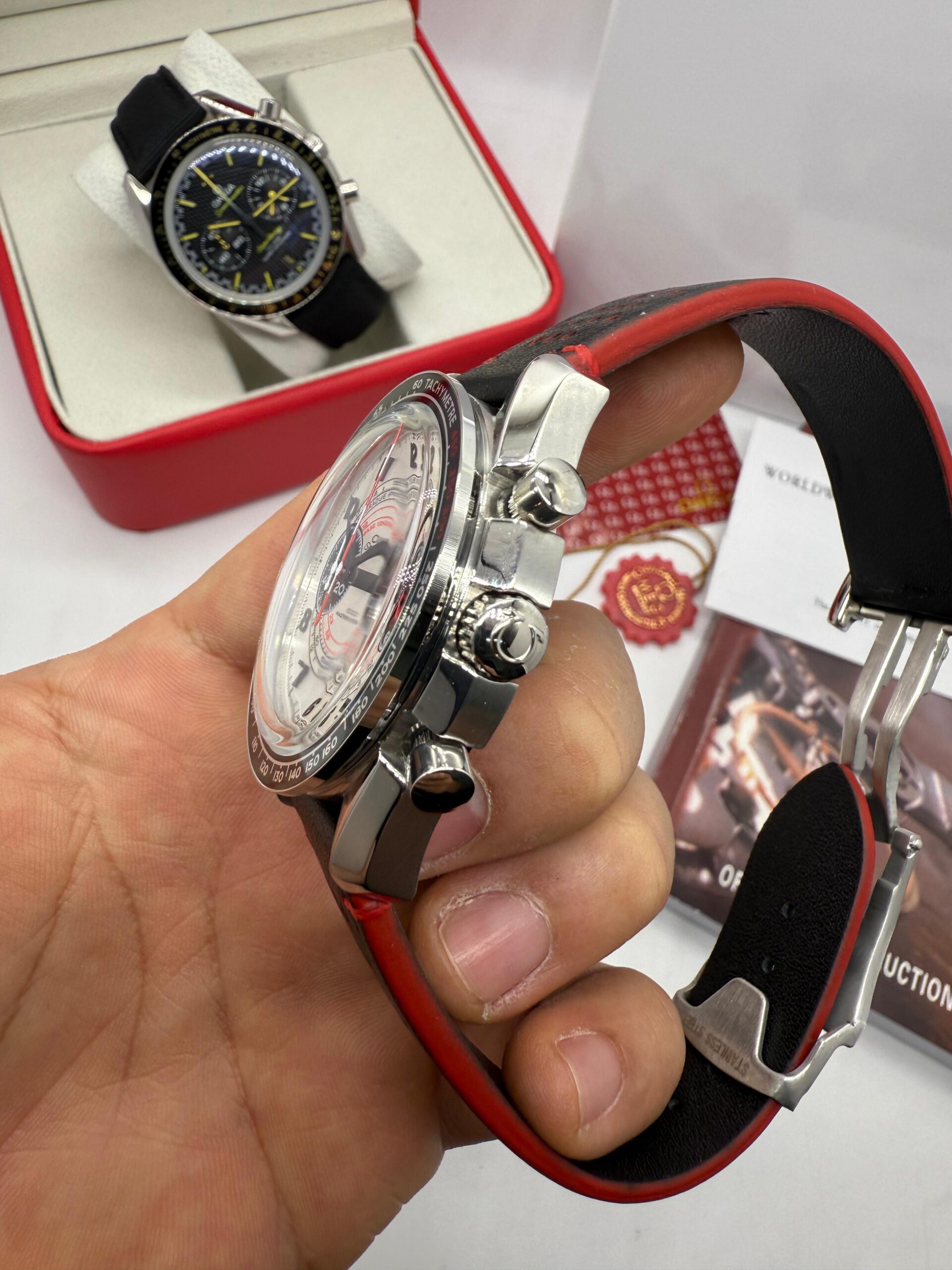 Relógio Réplica Omega Speedmaster Dark Apollo 8 - Imagem 4