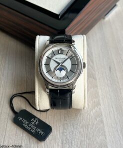 Super Clone Maquina ETA - Patek Philippe Complications Calendário Anual com Fase da Lua