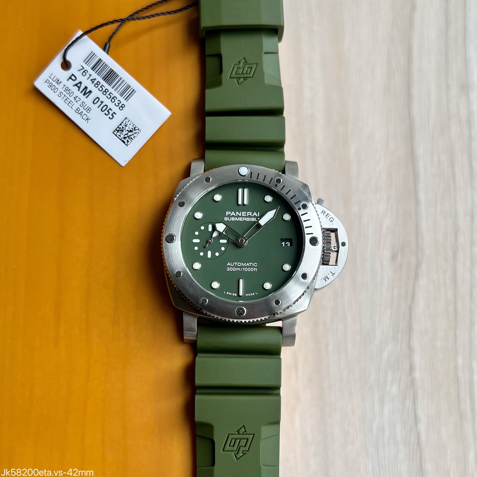 Super Clone Maquina ETA - Panerai Submersible