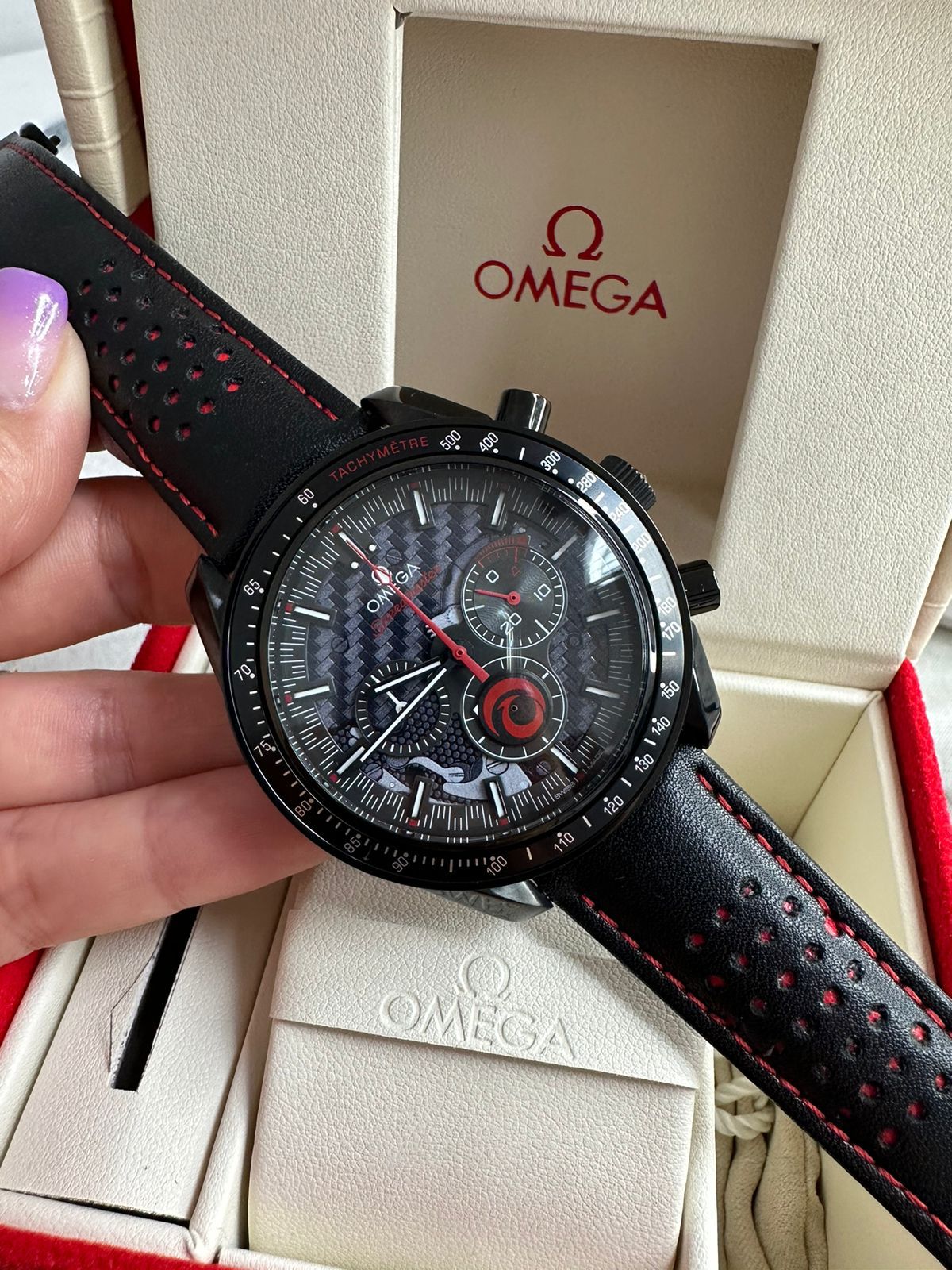 Relógio Réplica Omega Speedmaster Dark Apollo 8