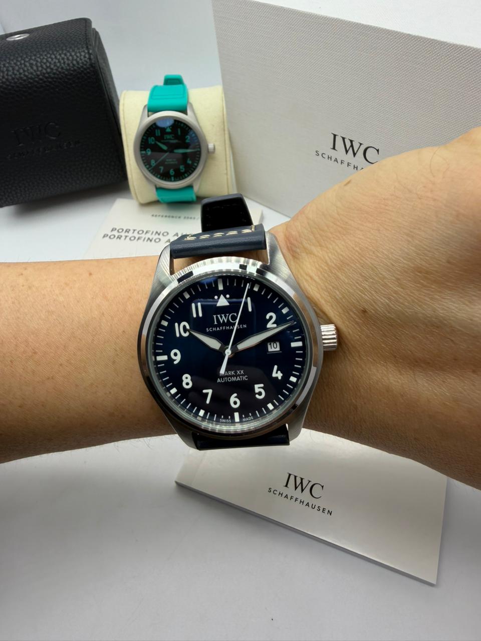 Relógio Réplica Iwc Couro Automático