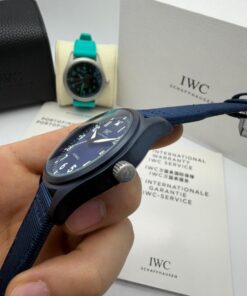 Relógio Réplica Iwc Couro Automático - Imagem 4