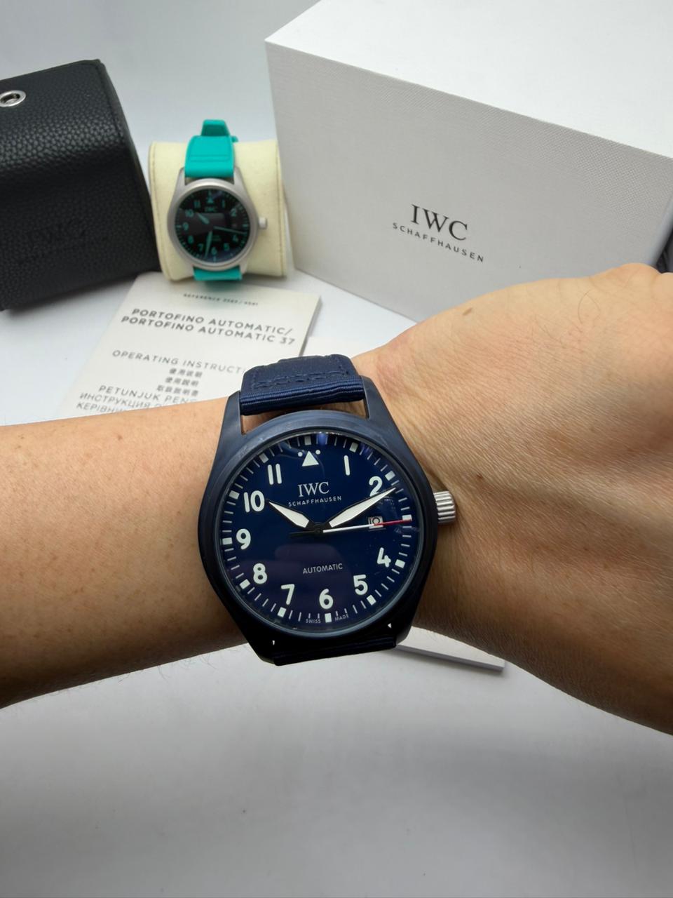 Relógio Réplica Iwc Couro Automático