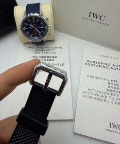 Relógio Réplica Iwc Borracha Batéria - Imagem 4
