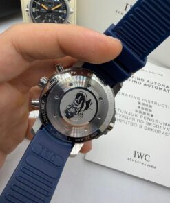 Relógio Réplica Iwc Borracha Batéria - Imagem 5