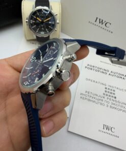 Relógio Réplica Iwc Borracha Batéria - Imagem 3