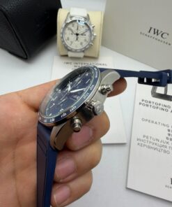 Relógio Réplica Iwc Couro Batéria - Imagem 5
