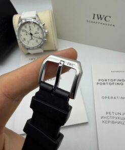 Relógio Réplica Iwc Borracha Batéria - Imagem 4