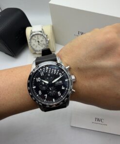 Relógio Réplica Iwc Borracha Batéria - Imagem 3