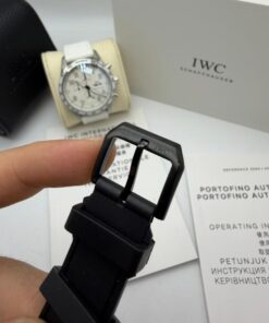Relógio Réplica Iwc Couro Batéria - Imagem 3