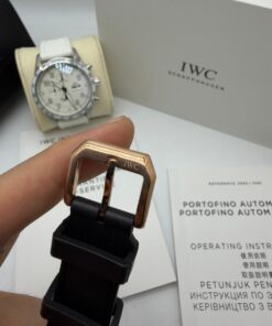 Relógio Réplica Iwc Couro Batéria - Imagem 4