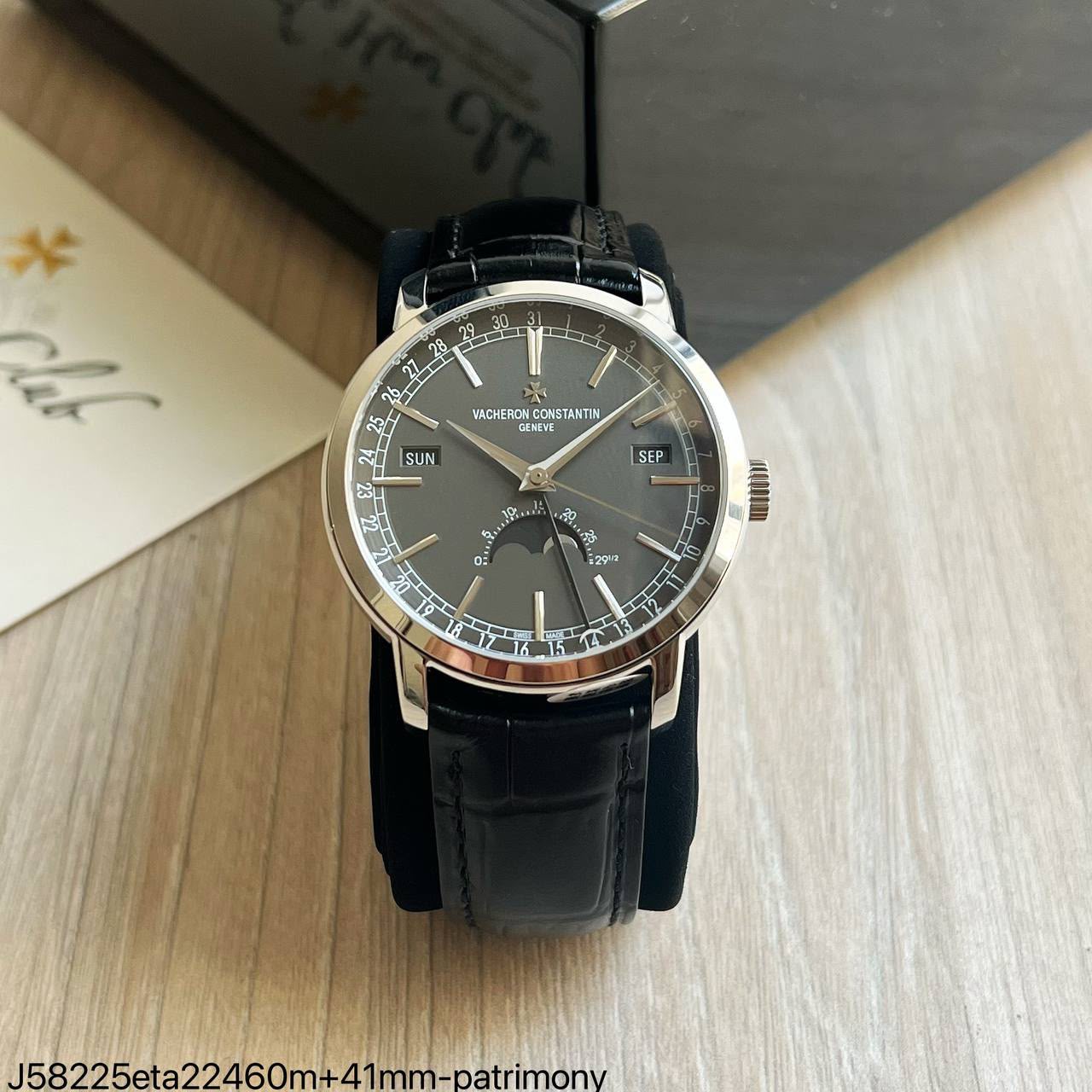 SUPER CLONE MÁQUINA ETA – Vacheron Constantin Patrimony Complete Calendar Moon Phase