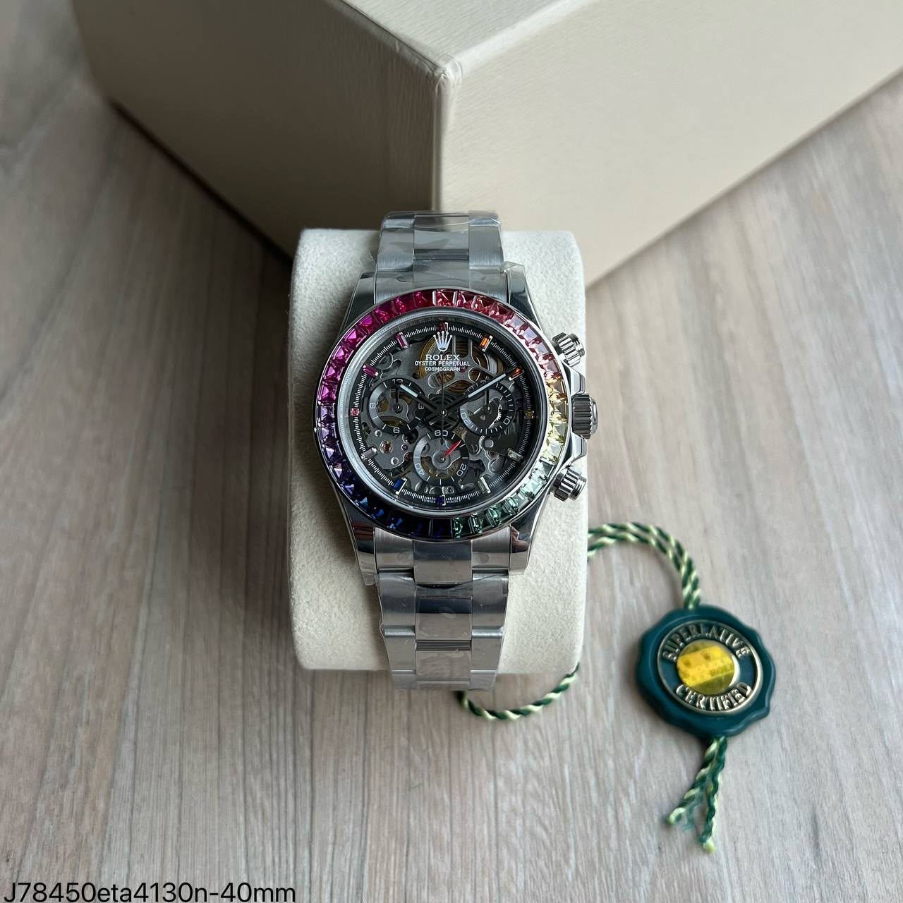 SUPER CLONE MÁQUINA ETA – Rolex Cosmograph Daytona Rainbown