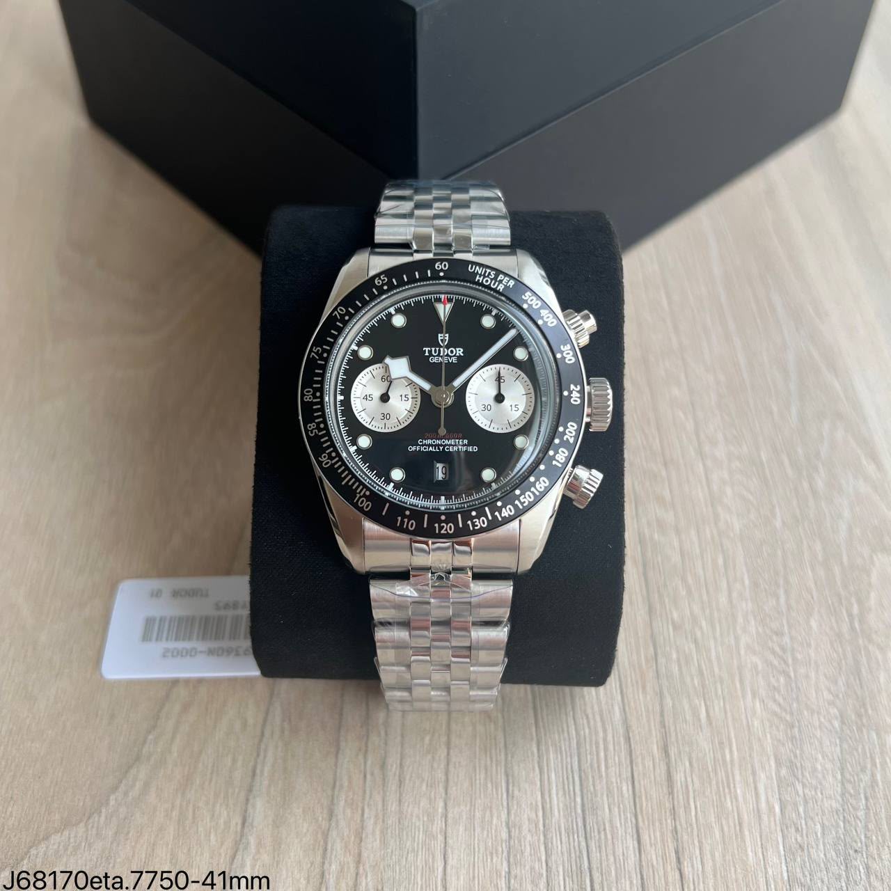 Super Clone Maquina ETA - Tudor Black Bay Chrono Black Dial