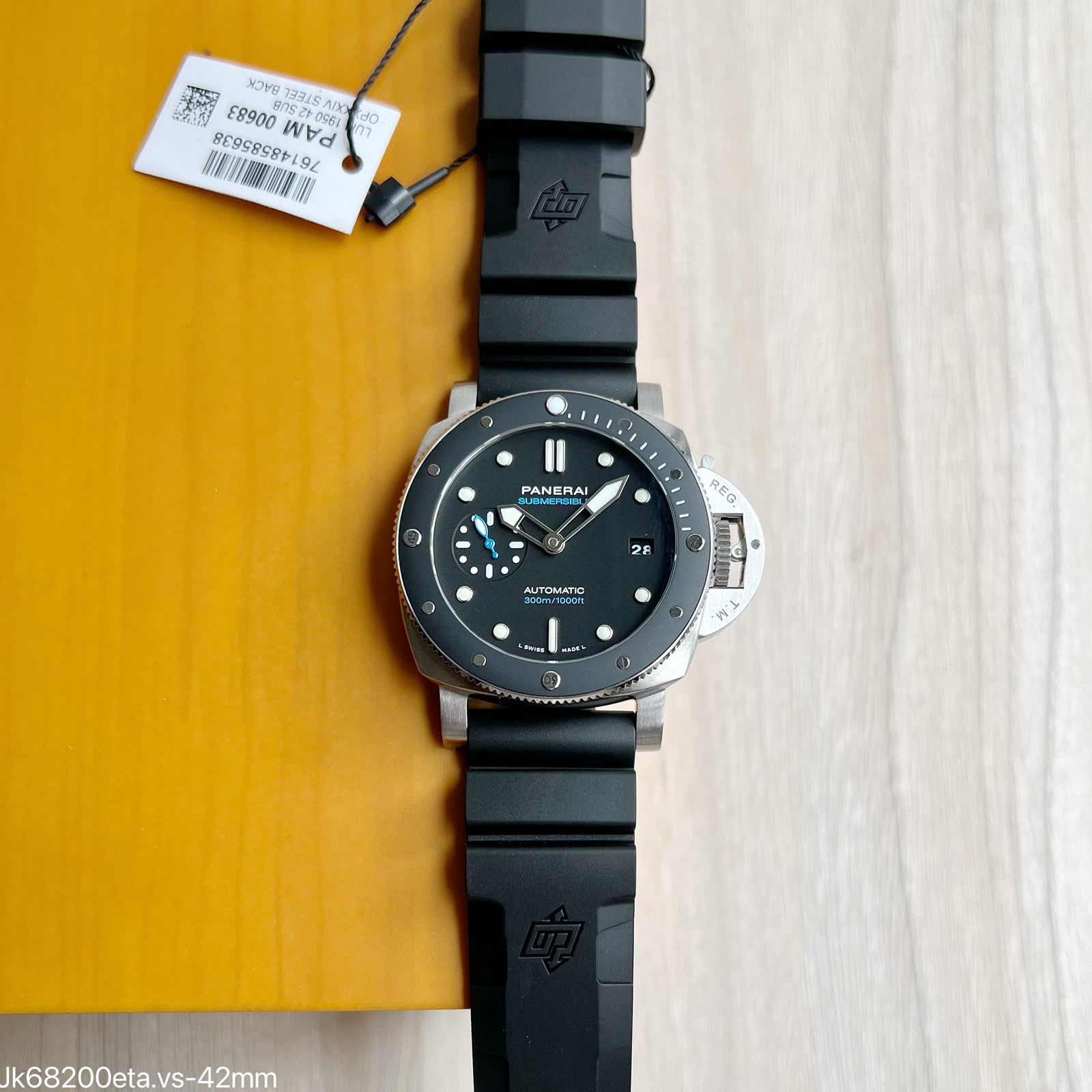 Super Clone Maquina ETA - Panerai Submersible