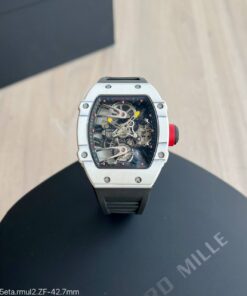 Super Clone Maquina ETA - Richard Mille RM 35-02 Rafael Nadal White Quartz Skeleton