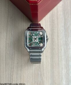 Super Clone Maquina ETA – Cartier Santos de Cartier Skeleton