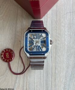 Super Clone Maquina ETA – Cartier Santos de Cartier Skeleton