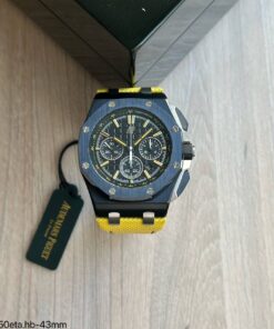 Super Clone Maquina ETA – Audemars Piguet Royal Oak Offshore Chrono End of Days Black & Yellow