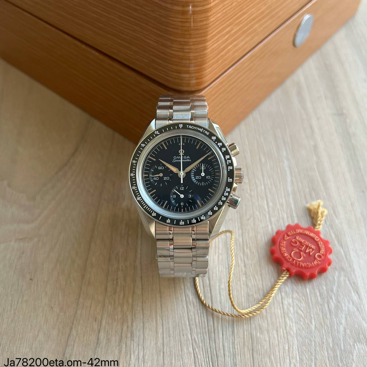 Super Clone Maquina ETA - Omega Seamaster Moonwatch Professional Black Dial