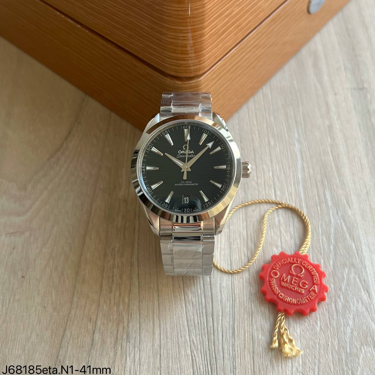 Super Clone Maquina ETA - Omega Seamaster Aqua Terra Black Dial