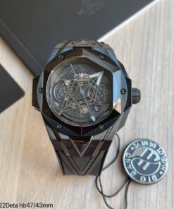 Super Clone Maquina ETA – Hublot Big Bang Sang Bleu II All Black