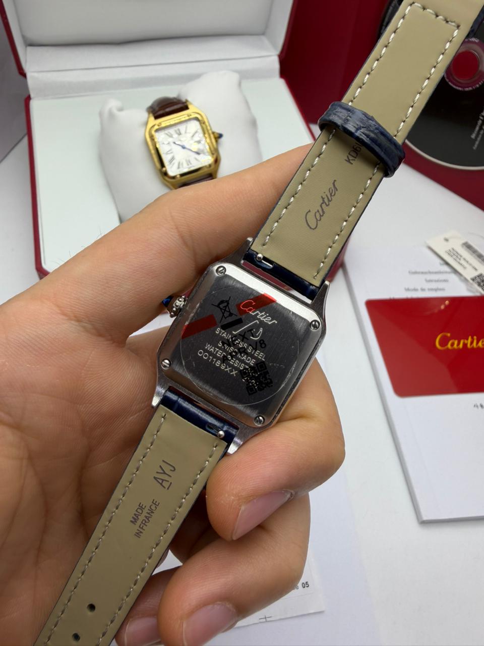 Réplica de Relógio - Cartier Santos de Cartier - Imagem 3