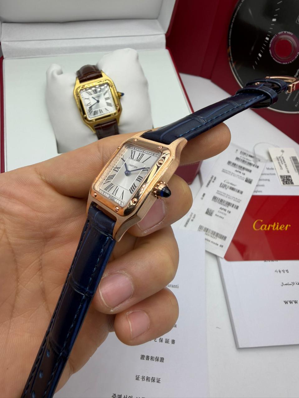 Réplica de Relógio - Cartier Santos de Cartier - Imagem 5