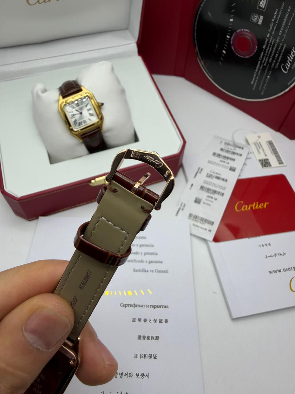 Réplica de Relógio - Cartier Santos de Cartier - Imagem 5