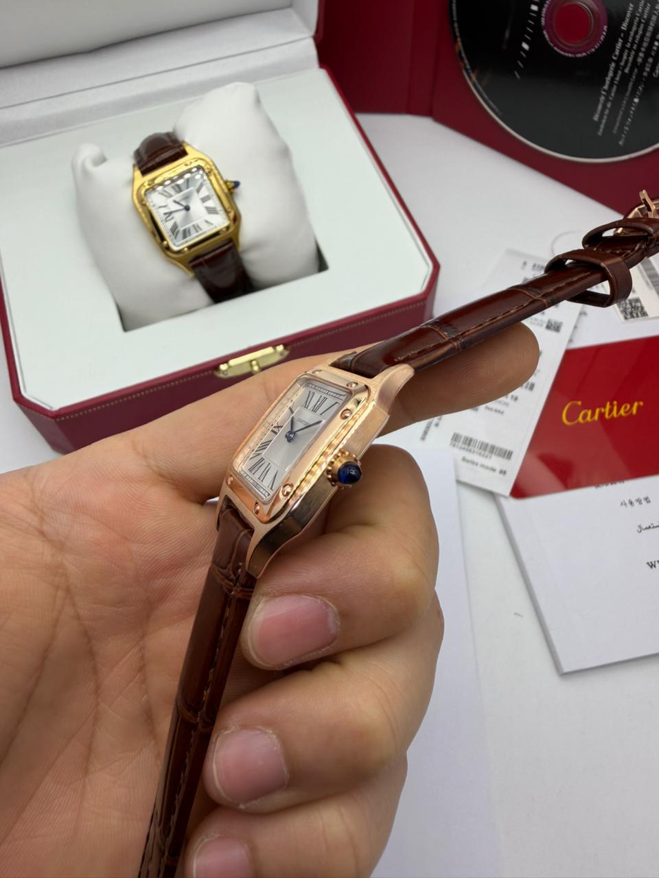 Réplica de Relógio - Cartier Santos de Cartier - Imagem 4