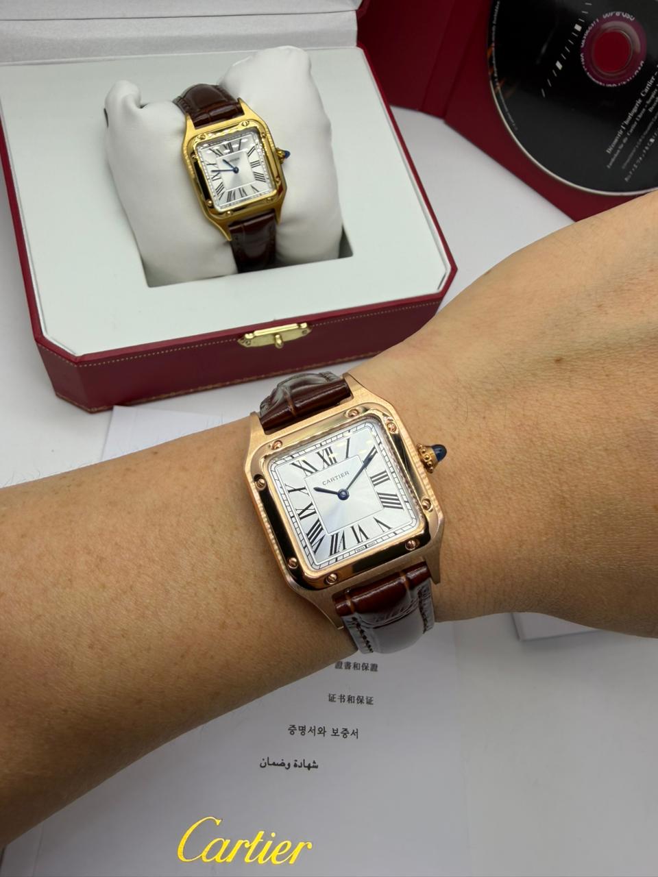Réplica de Relógio - Cartier Santos de Cartier - Imagem 3
